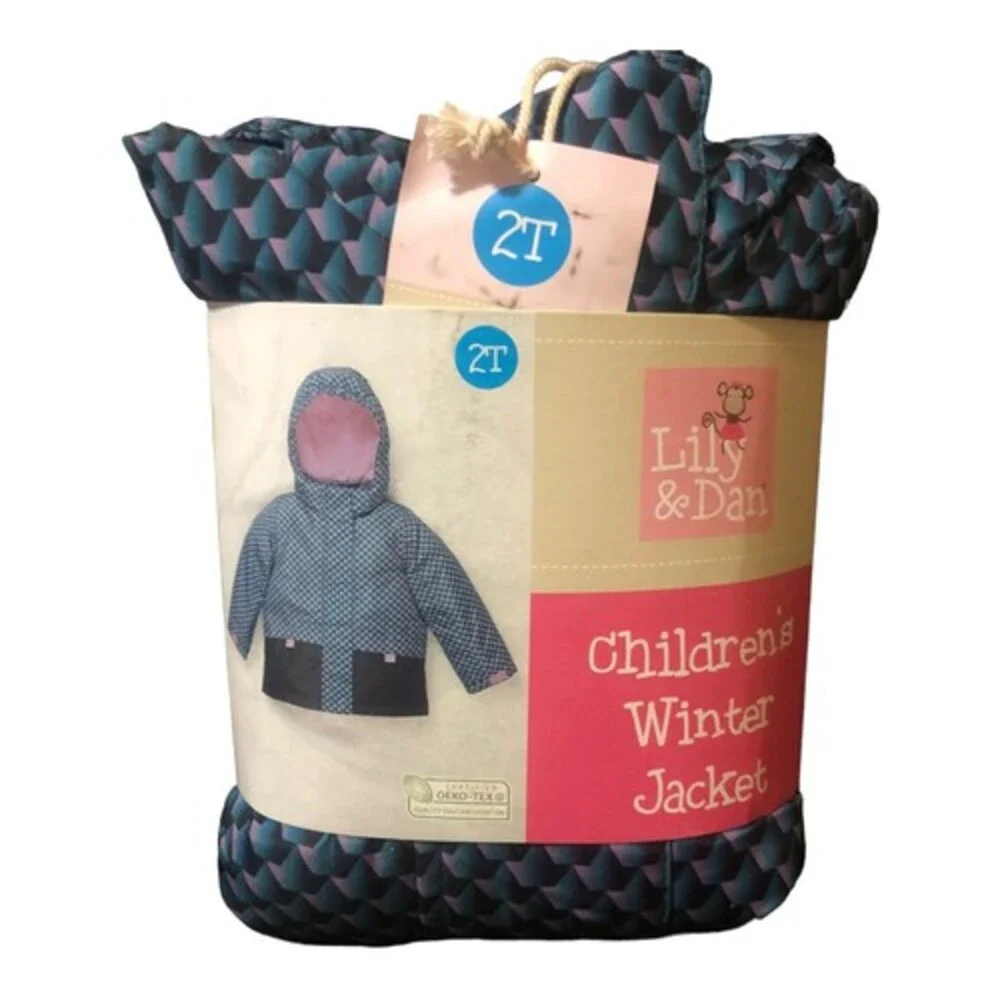 Lily & Dan children's Winter Jacket coat - Size 2T New